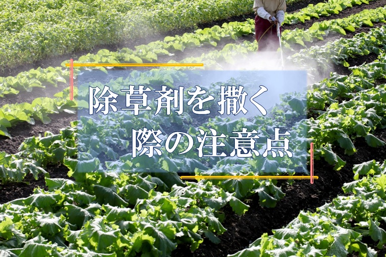 除草剤を撒く際の注意点 株式会社末吉商店 青森県平川市